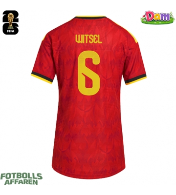 Belgien Axel Witsel #6 Hemmatröja Kvinnor VM 2026 Kortärmad